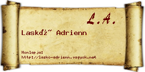 Laskó Adrienn névjegykártya